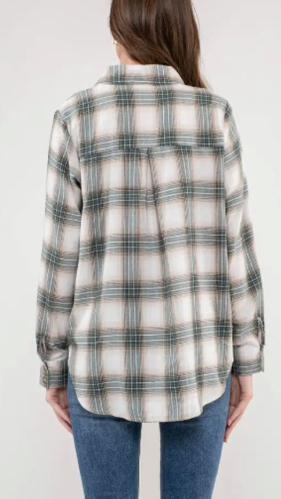 All In The Details Plaid Top - Piper and Hollow Boutique