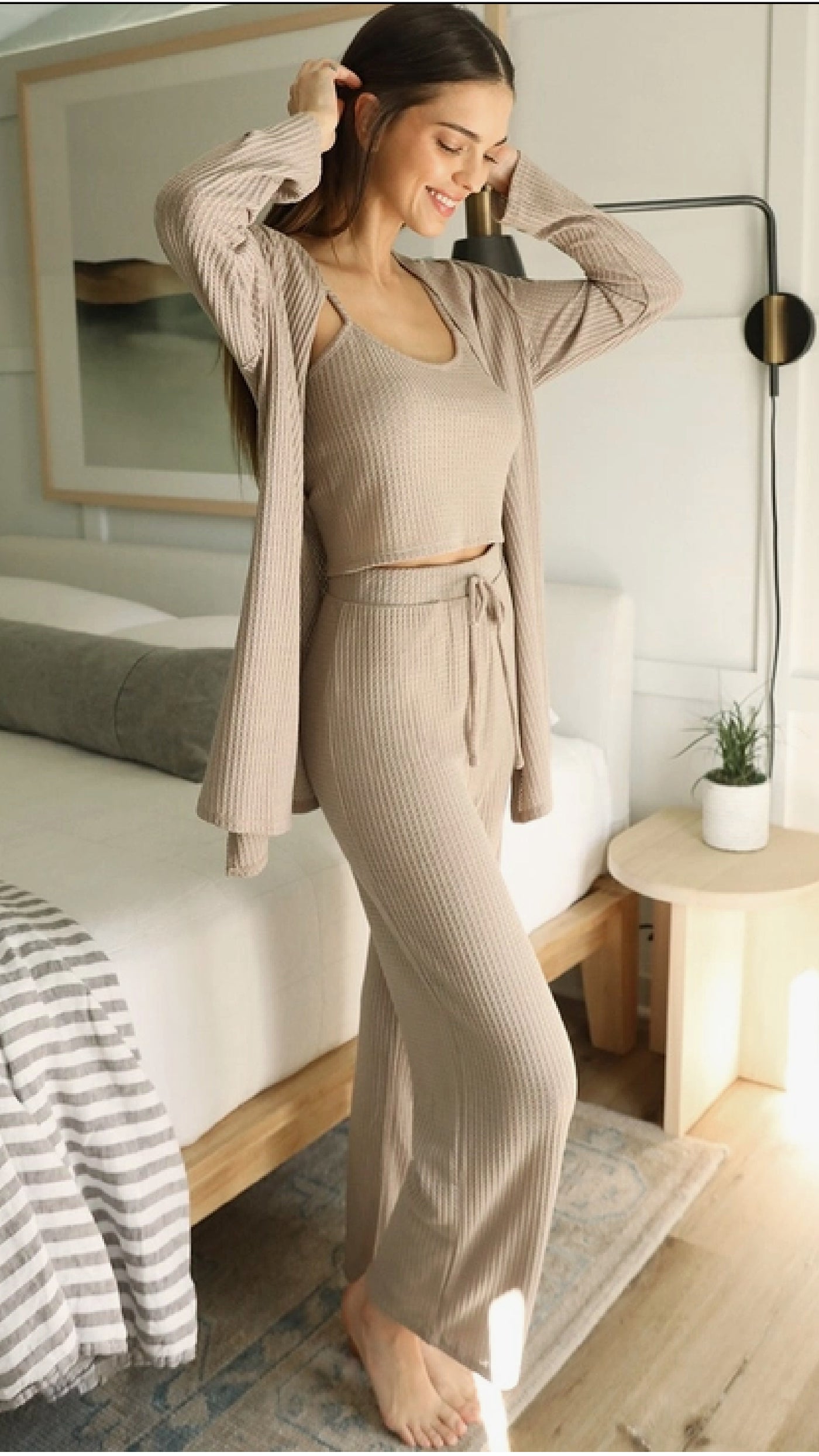 The Weekend Three Piece Set - Taupe - Piper and Hollow Boutique