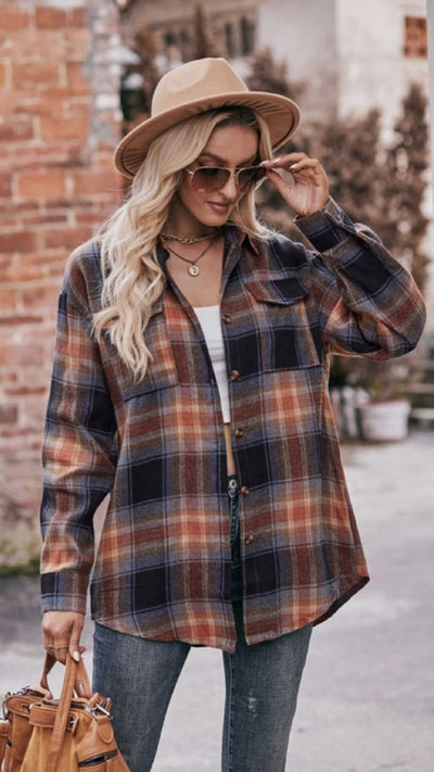 Lovely To Meet You Plaid Top - Piper and Hollow Boutique