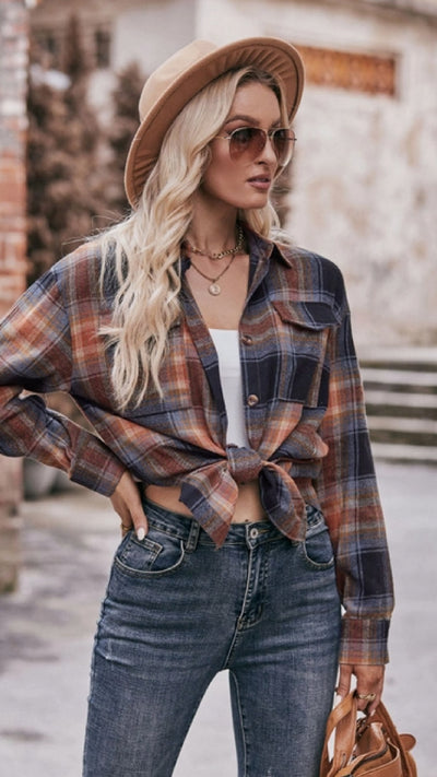 Lovely To Meet You Plaid Top - Piper and Hollow Boutique