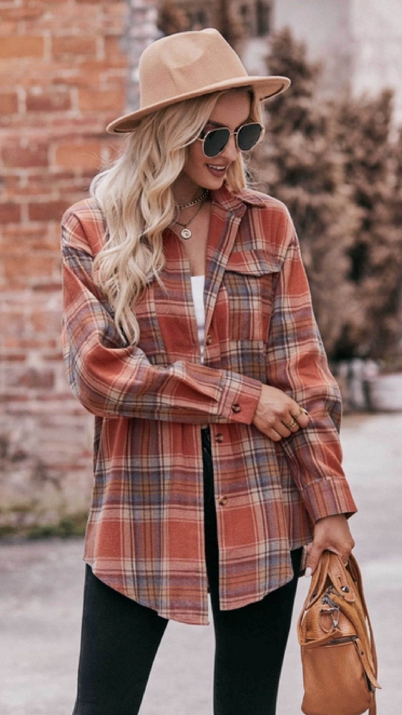 Searching For It Now Plaid Top - Piper and Hollow Boutique