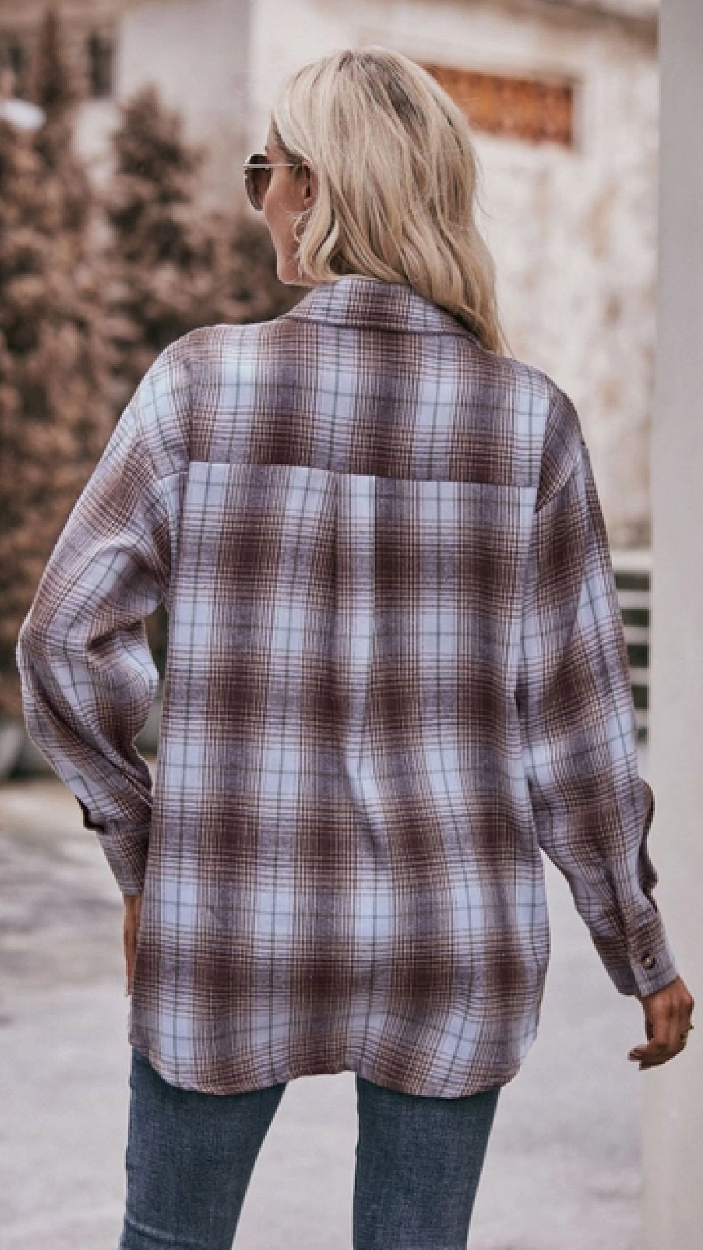 Booking My Flight Now Plaid Top - Piper and Hollow Boutique