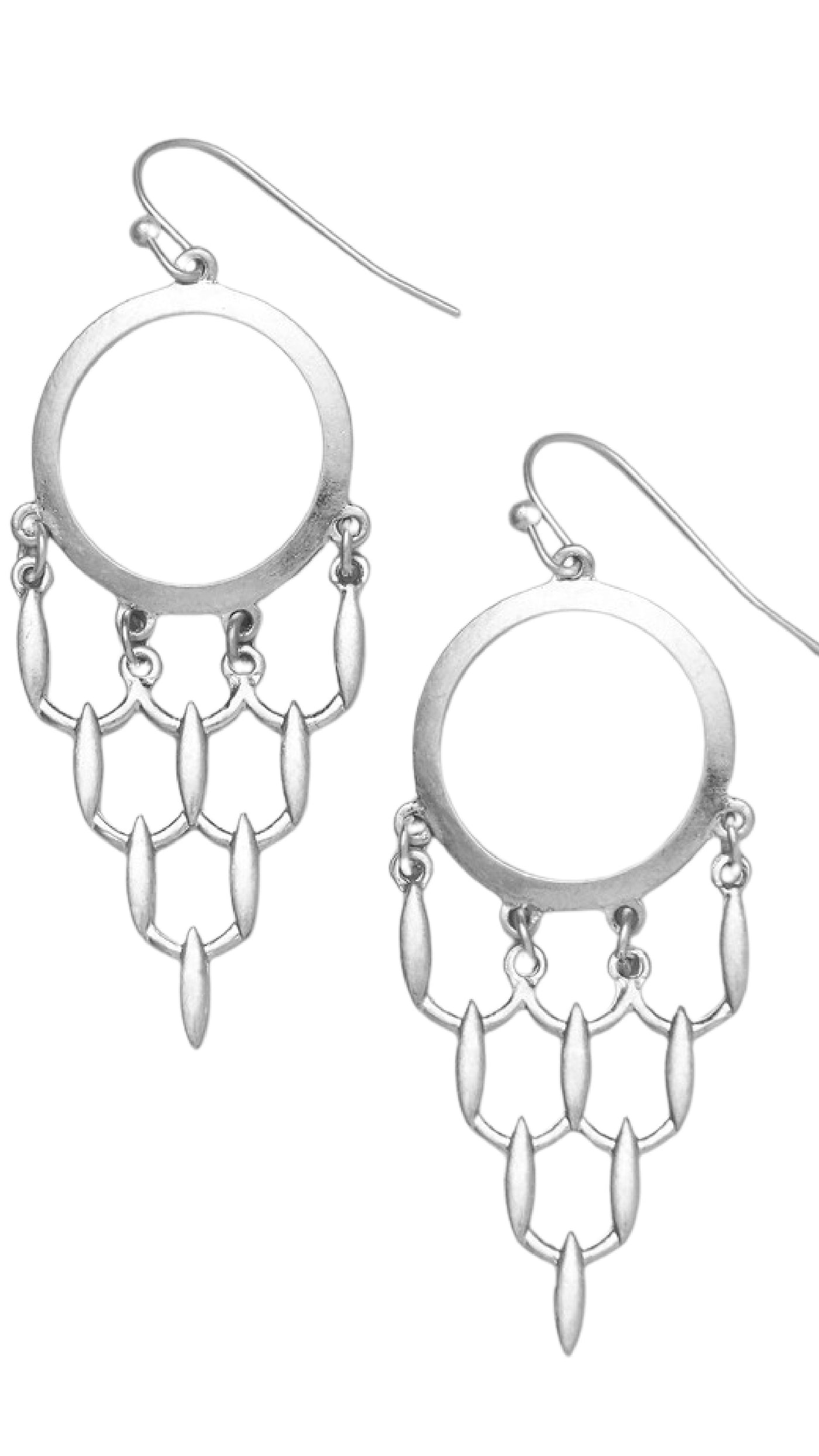 Dream Catcher Earrings - Silver - Piper and Hollow Boutique