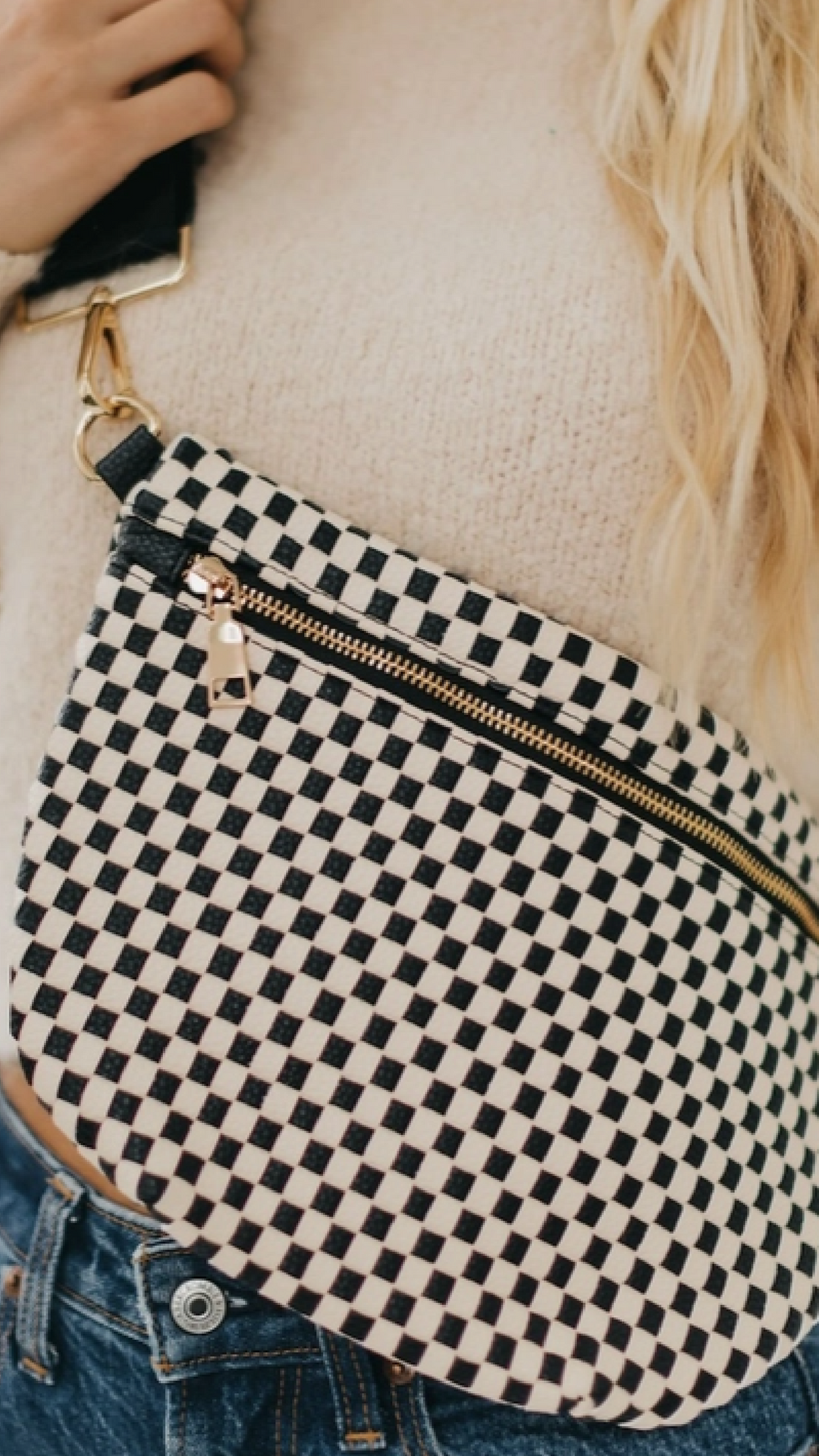 Checkers Anyone Bag - Black