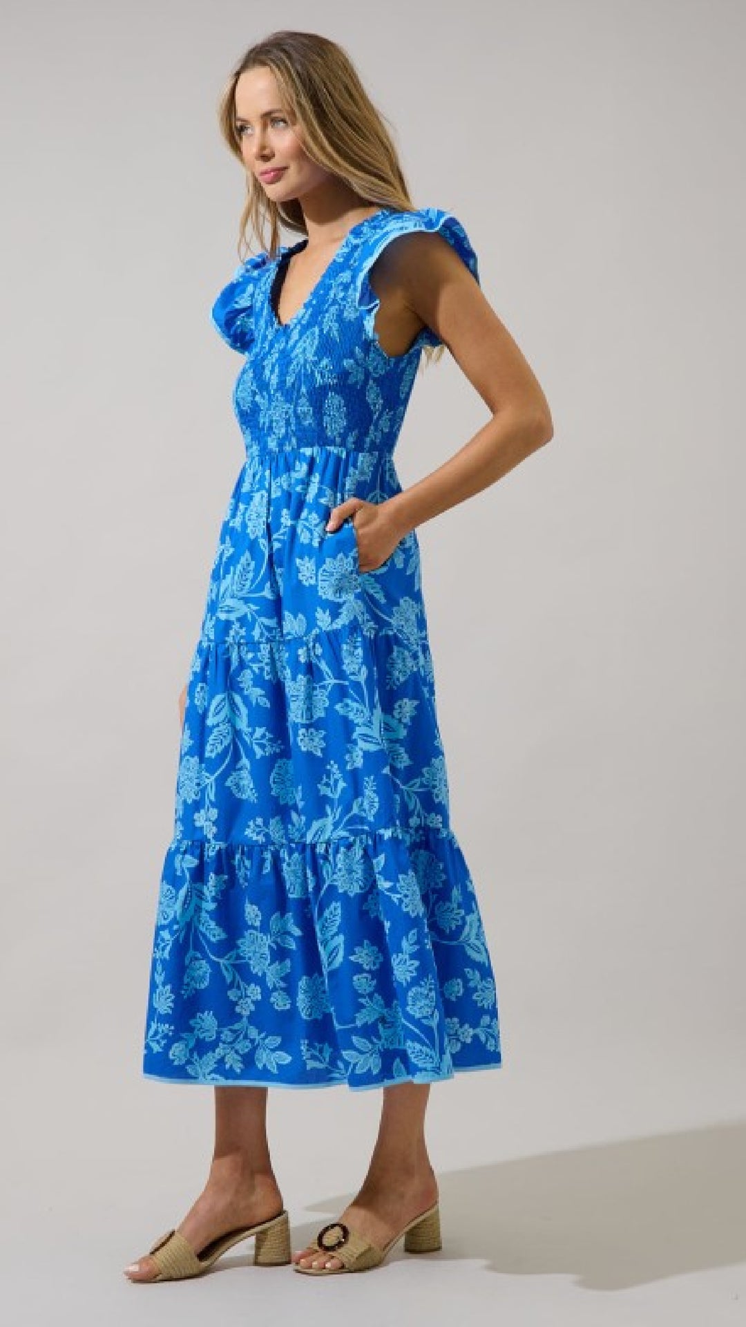 Little Blue Botanic Walk Dress