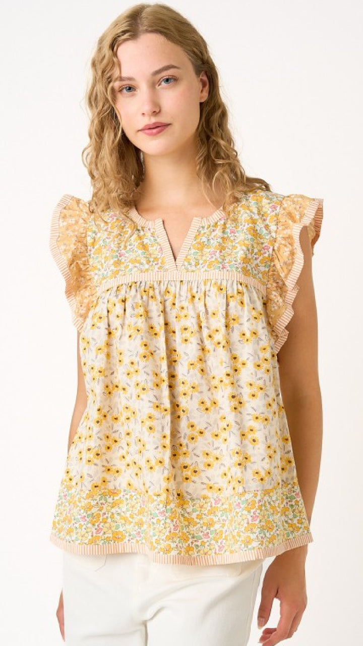 Ditsy Daylight Floral Top