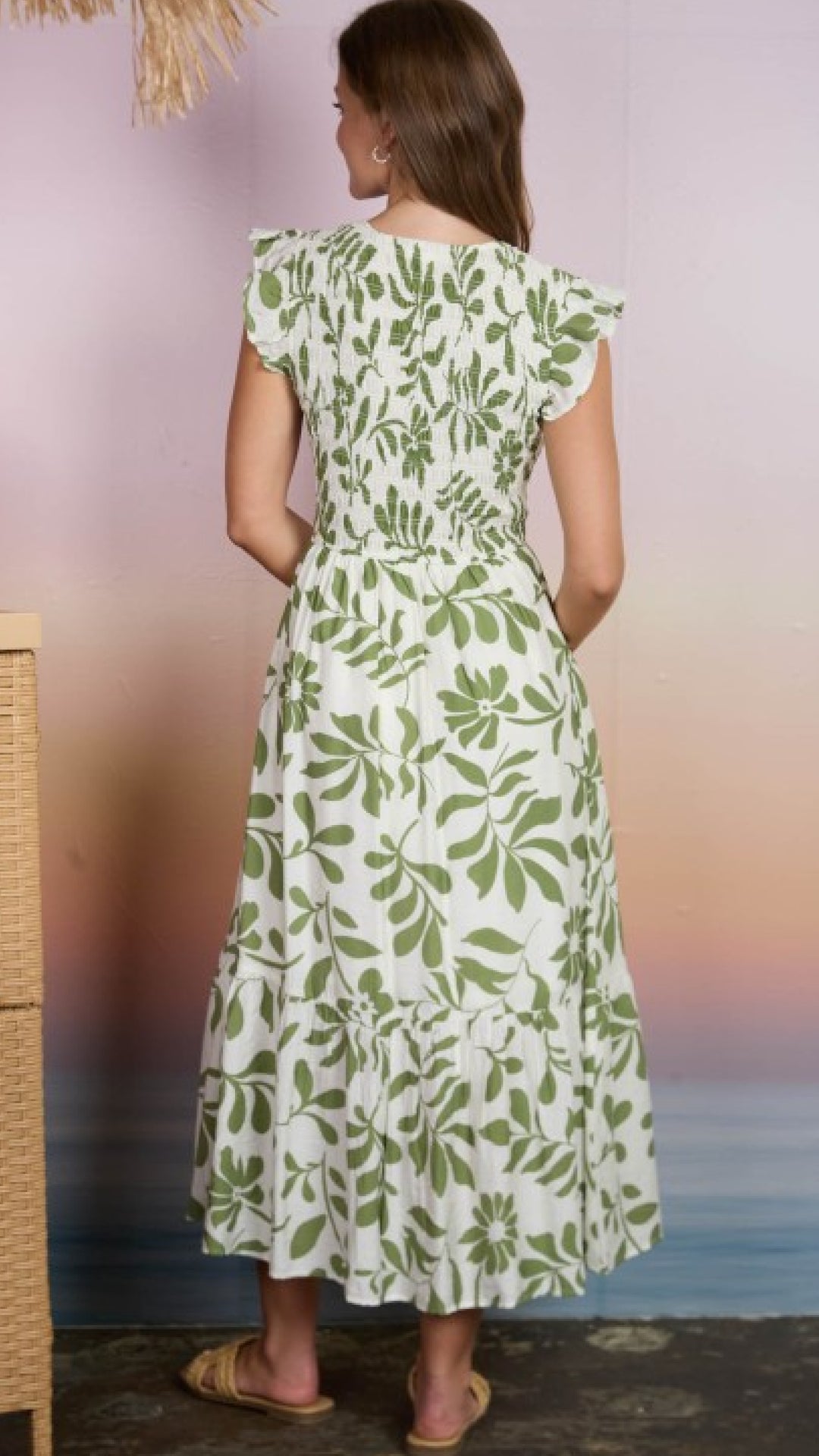 Tropical Paradise Dress - Green