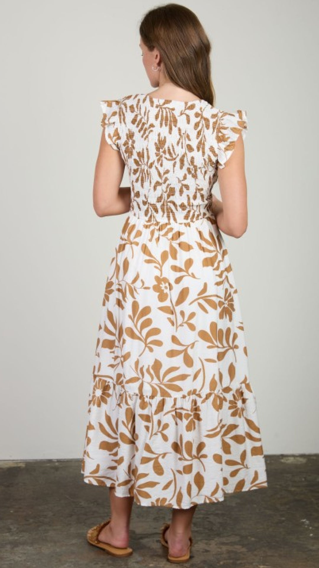Tropical Paradise Dress - Brown