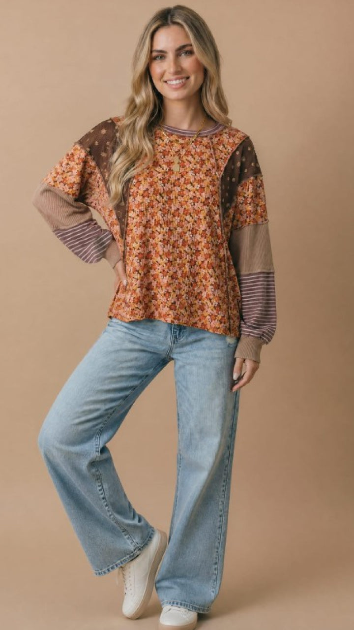 Floral Fig Top