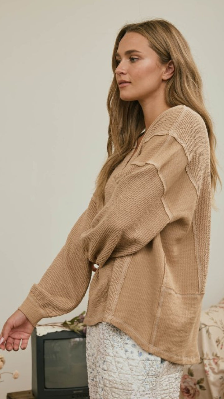 Seven O'Clock On The Dot Top - Khaki