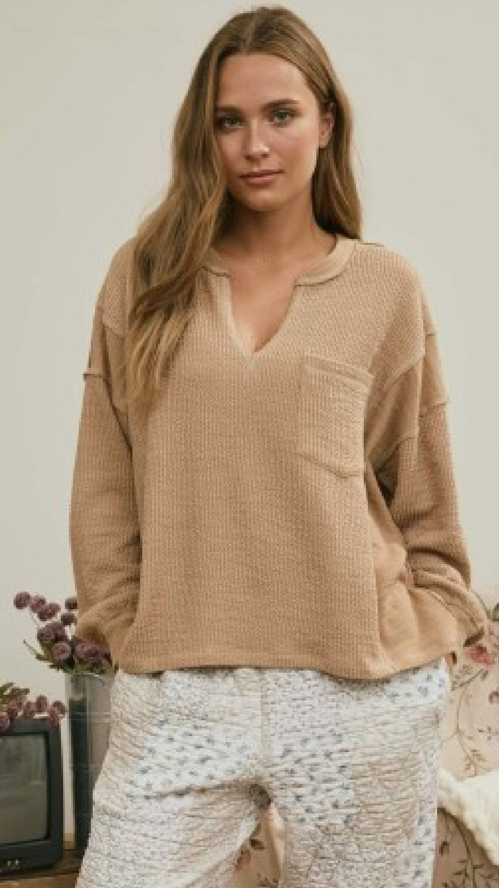 Seven O'Clock On The Dot Top - Khaki