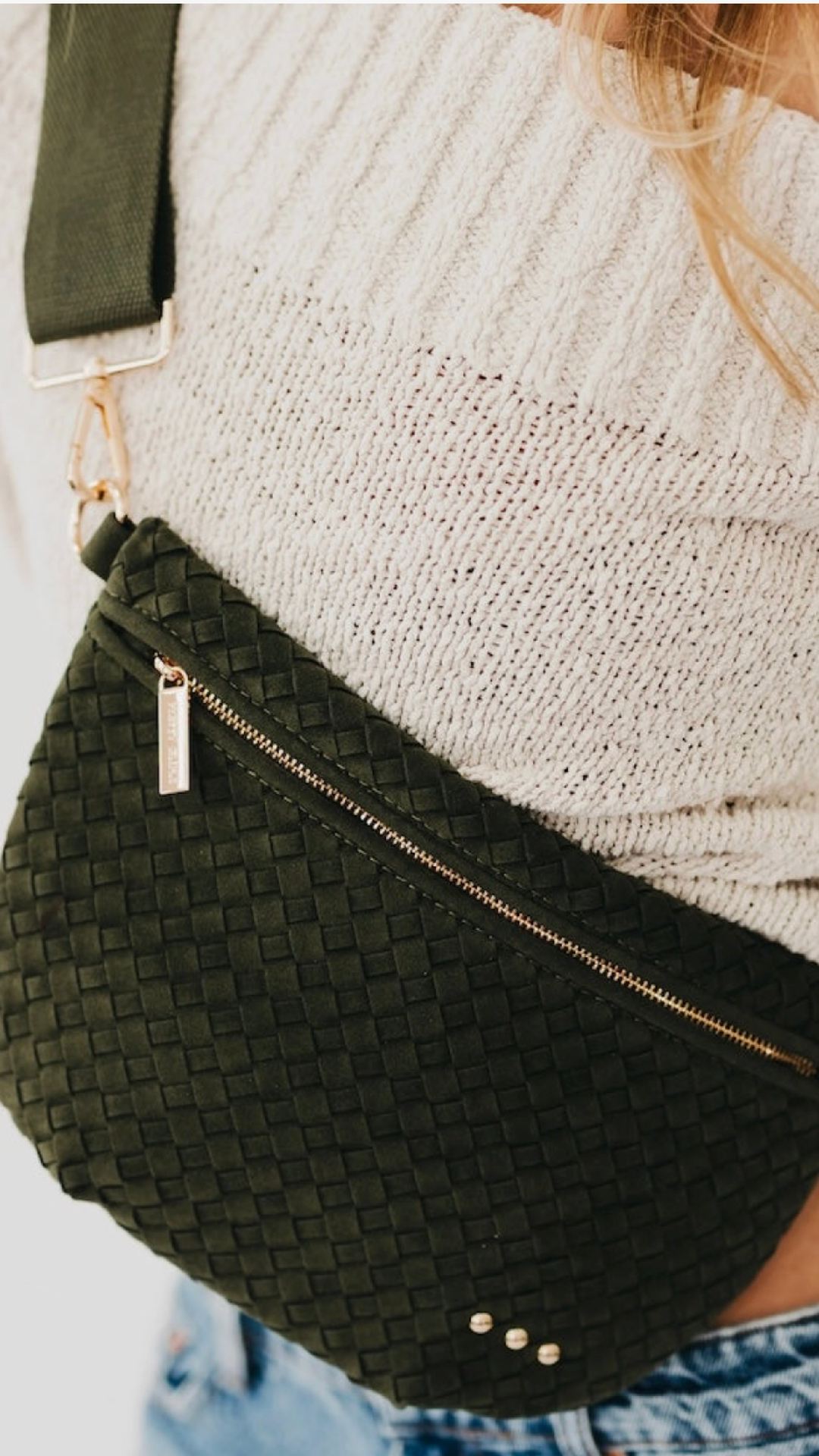 Woven Sloane Bag - Green