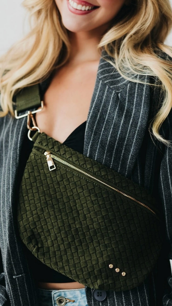 Woven Sloane Bag - Green