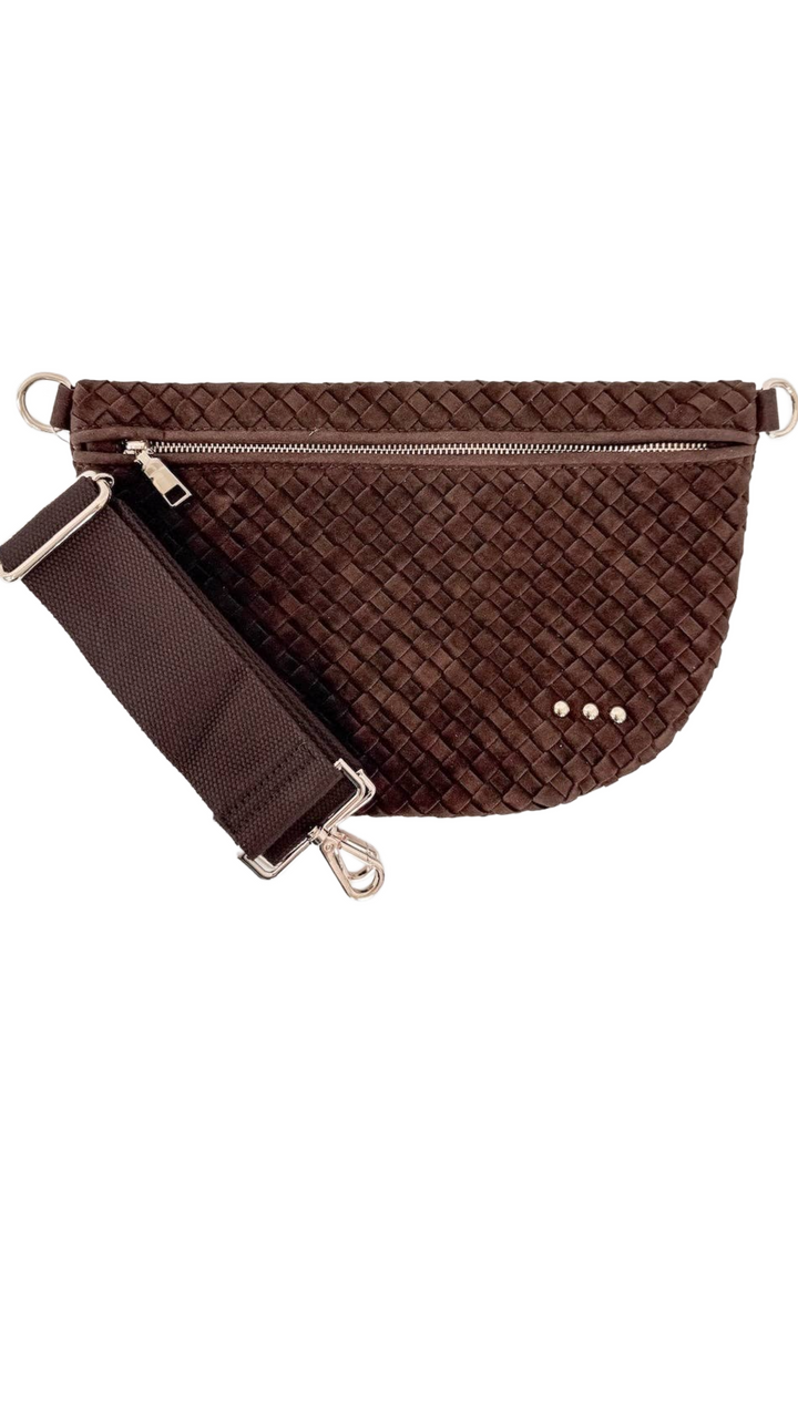 Clare Suede Bag - Chocolate