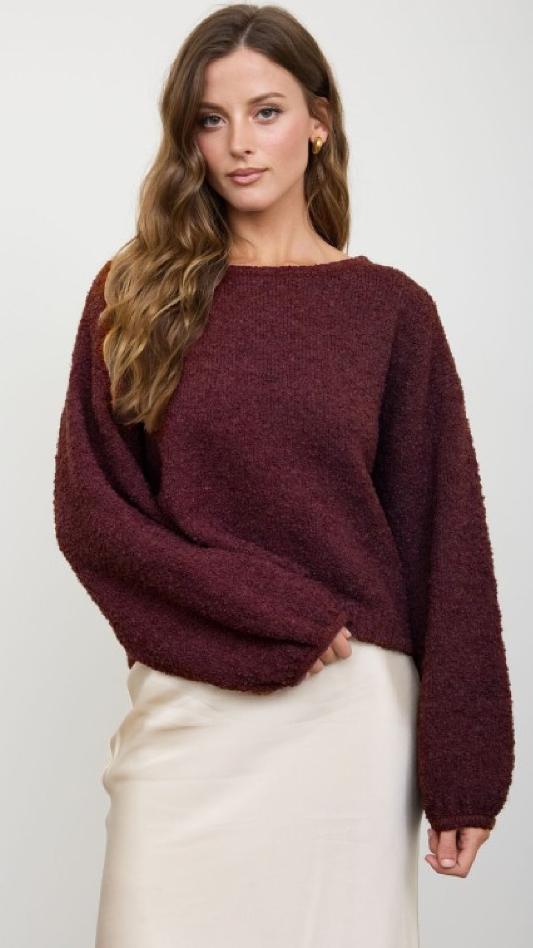 Lauren Sweater - Burgundy