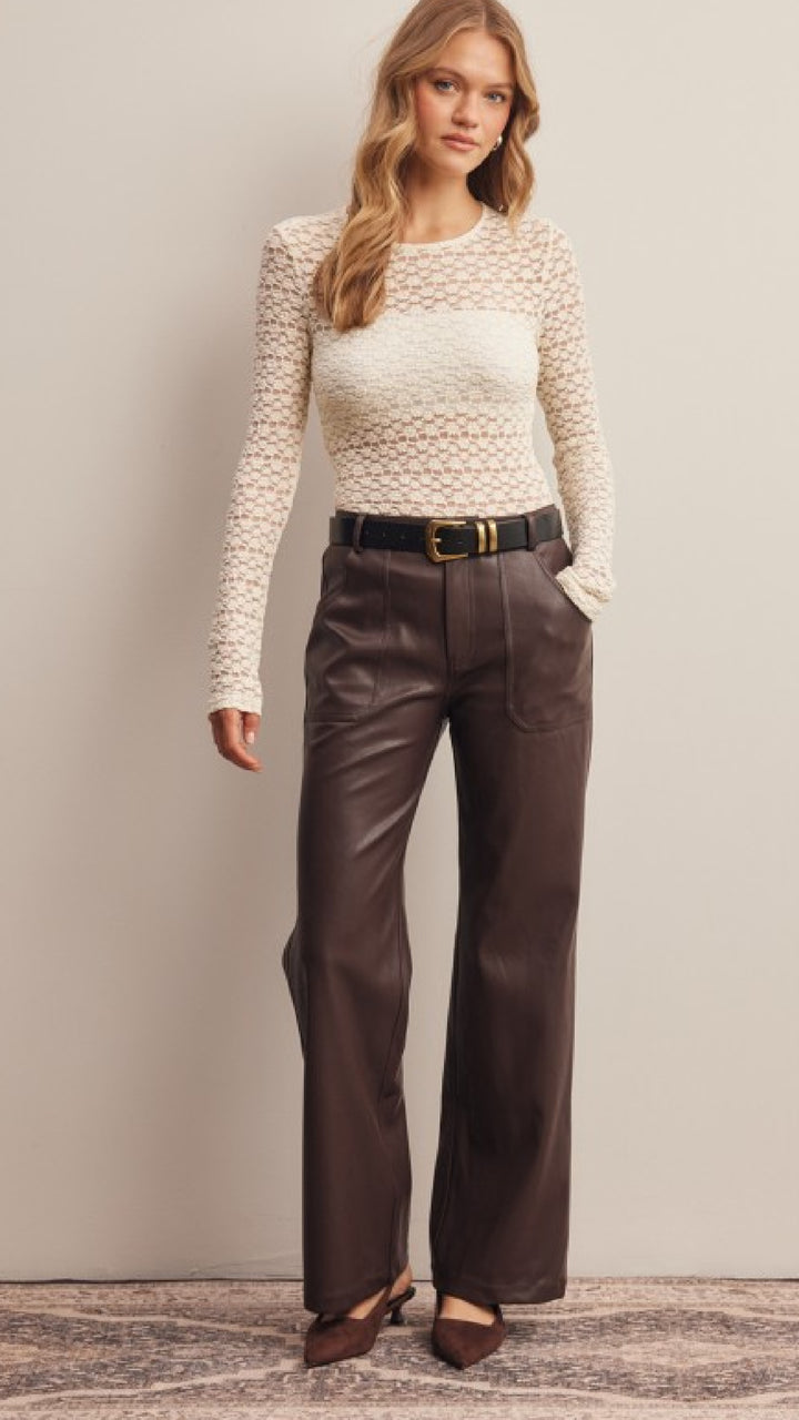 Champagne and Caviar Please Pants  - Brown