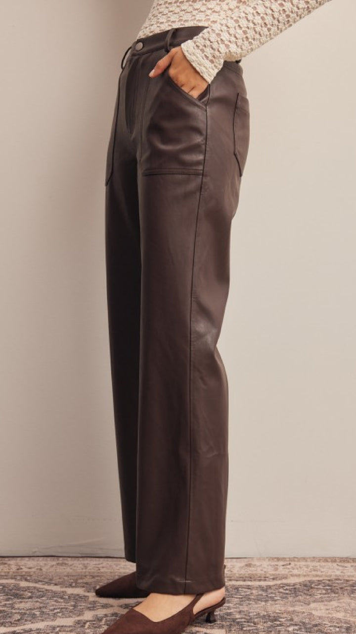 Champagne and Caviar Please Pants  - Brown
