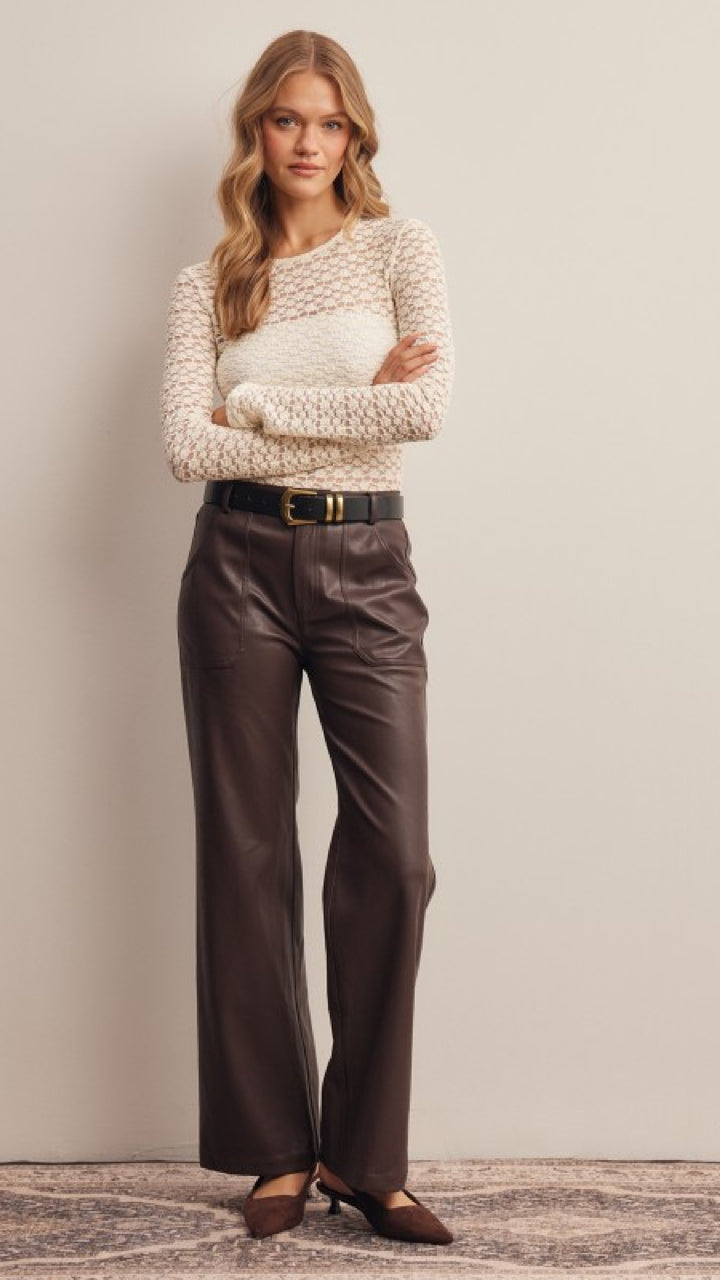 Champagne and Caviar Please Pants  - Brown