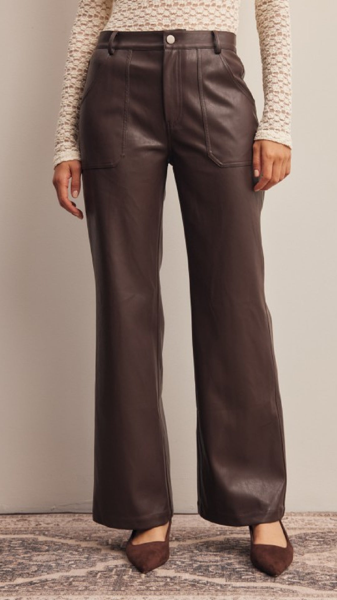 Champagne and Caviar Please Pants  - Brown