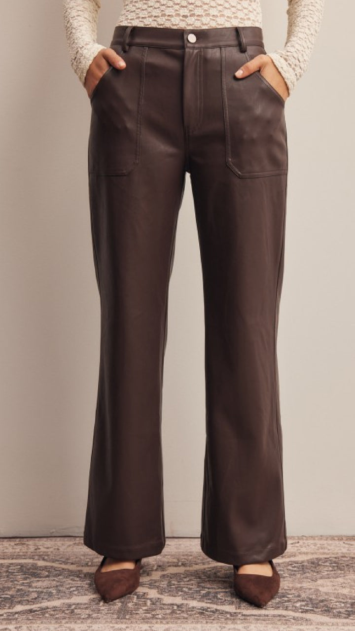 Champagne and Caviar Please Pants  - Brown