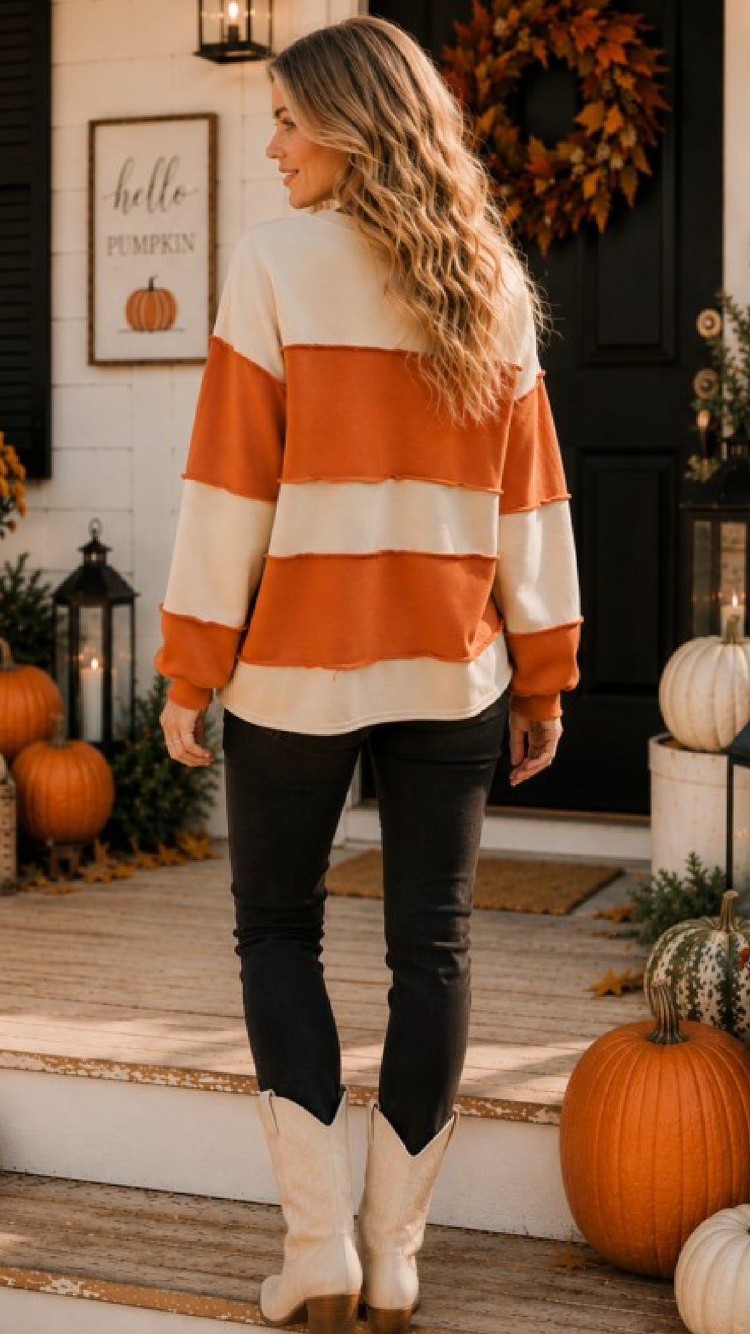 The Quilted Pumpkin Top