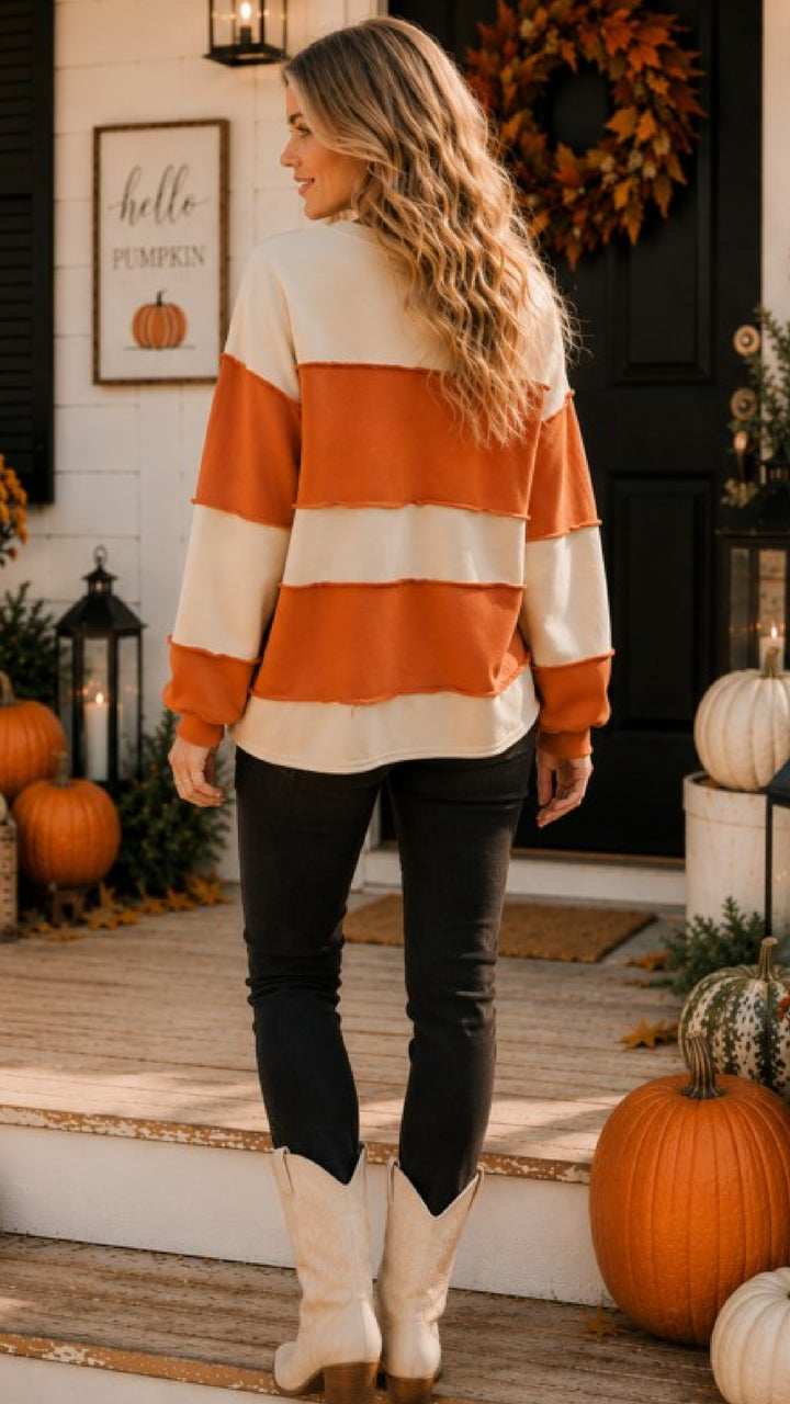 The Quilted Pumpkin Top