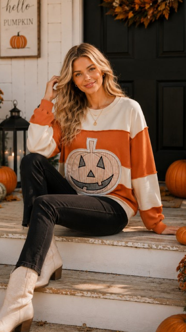 The Quilted Pumpkin Top