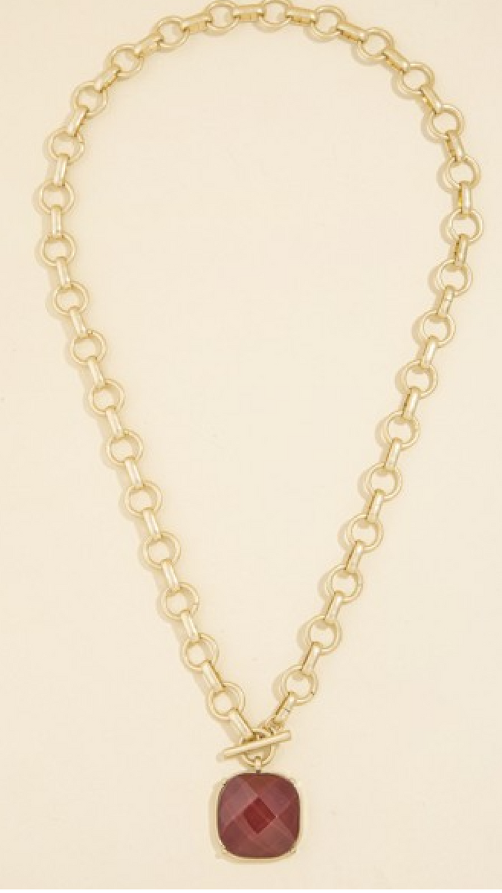 Lady Of The Chateau Necklace - Red