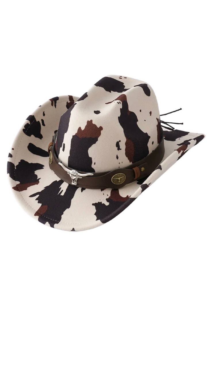 Cowhide Longhorn Hat