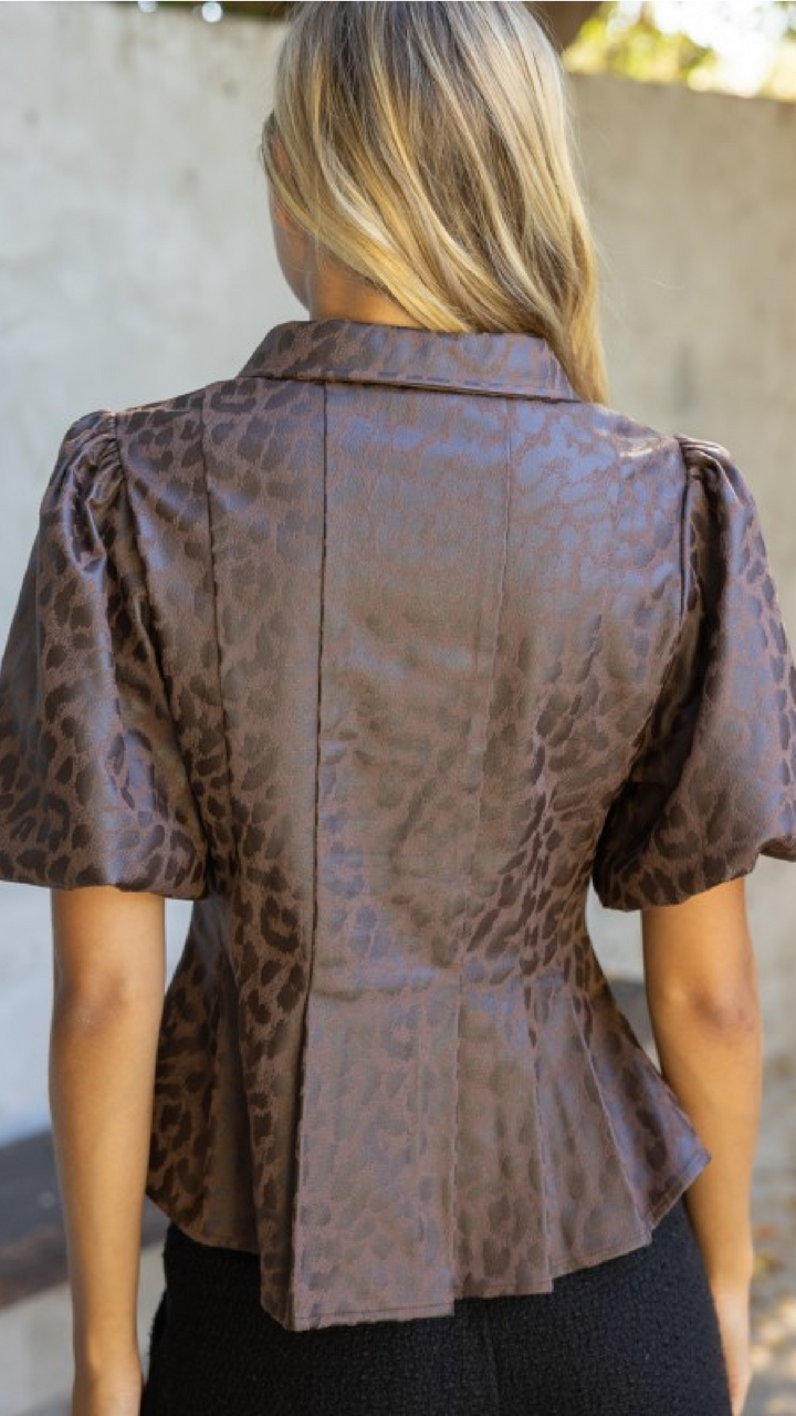 Purrfect Peplum Top