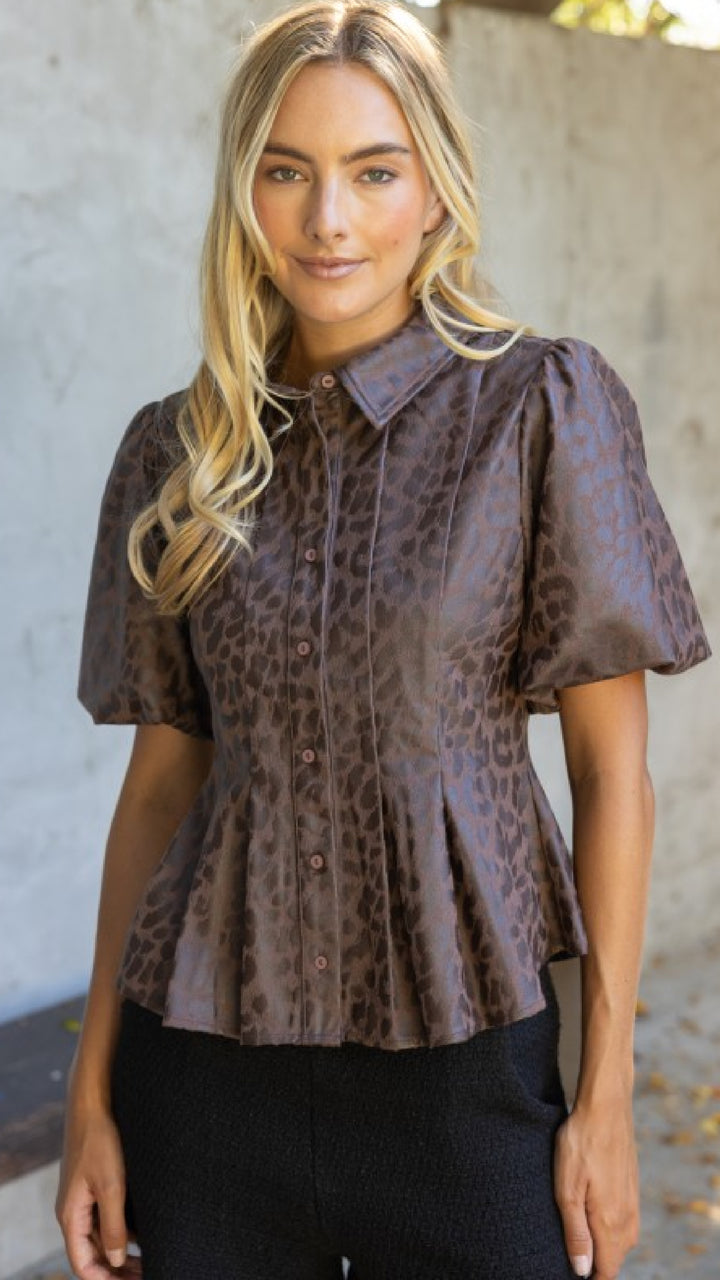 Purrfect Peplum Top