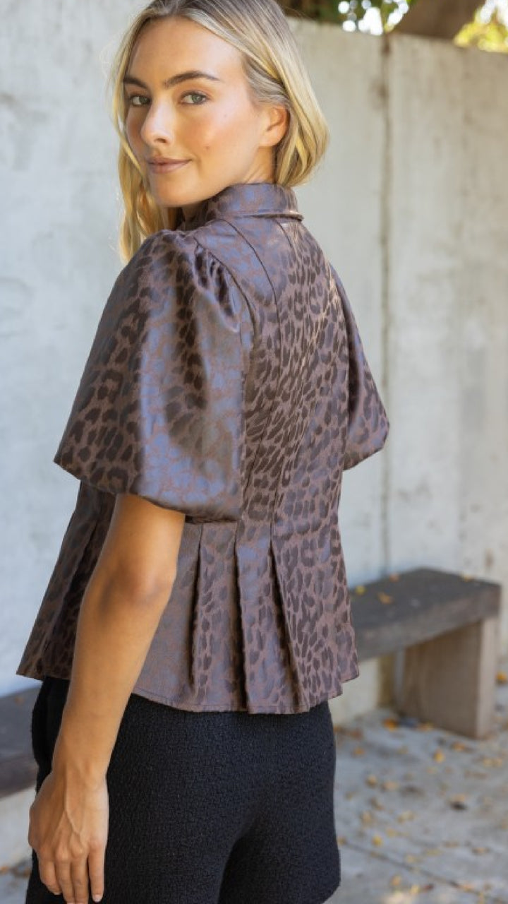 Purrfect Peplum Top