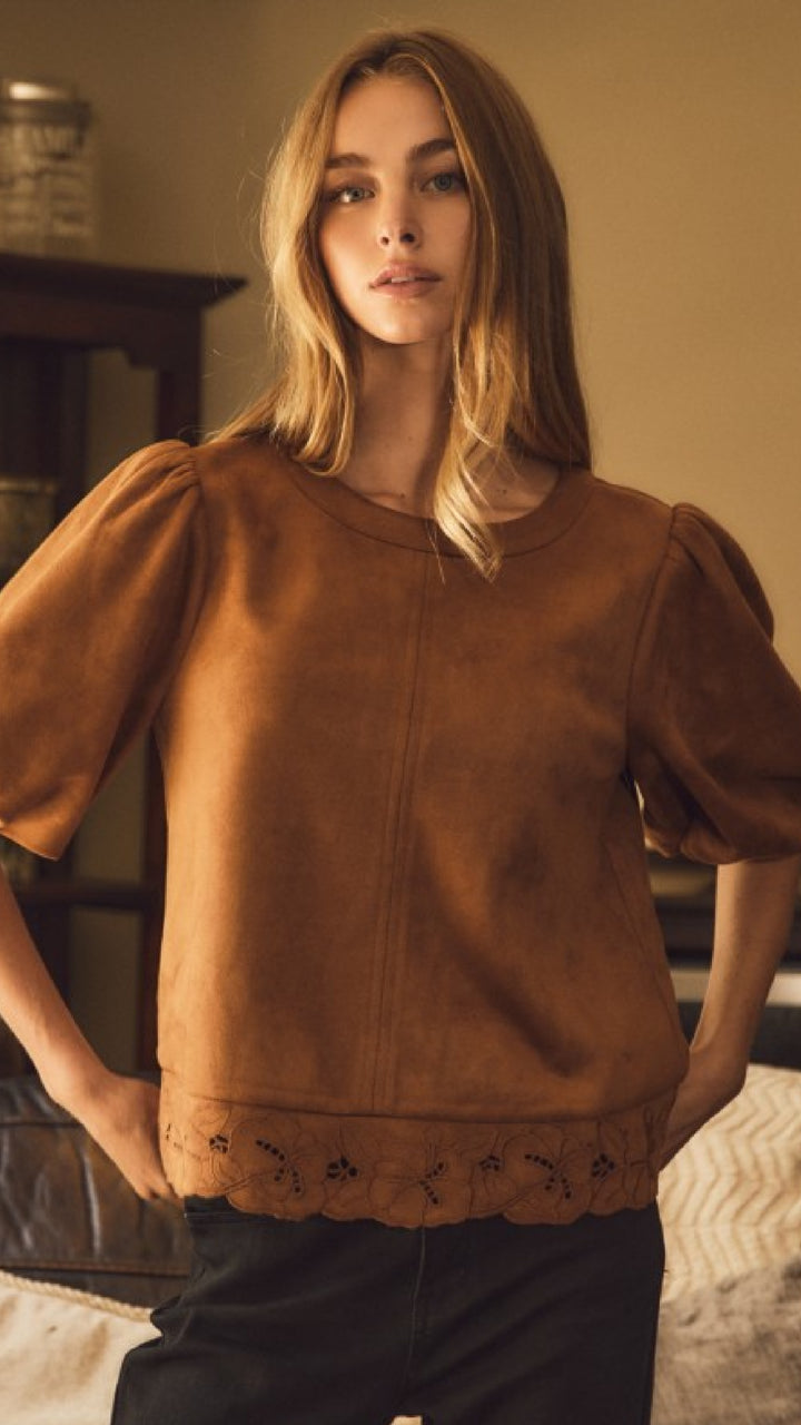 Bordeaux Top - Brown