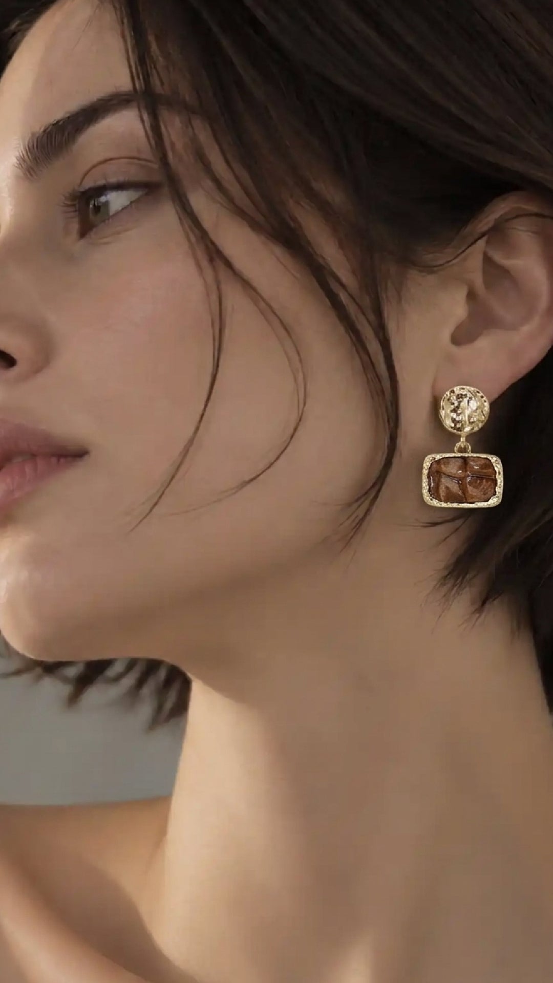 Rockefeller Earrings - Brown