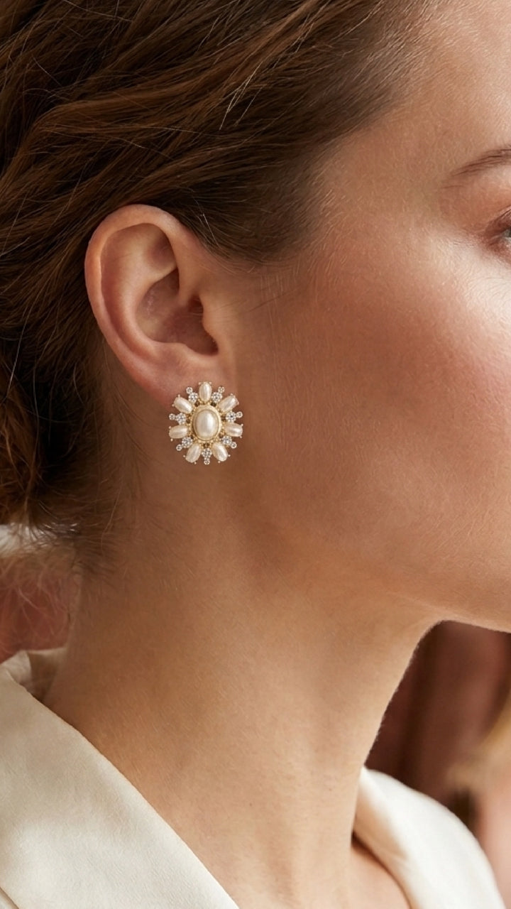 For The Portfolio  Earrings - Gold