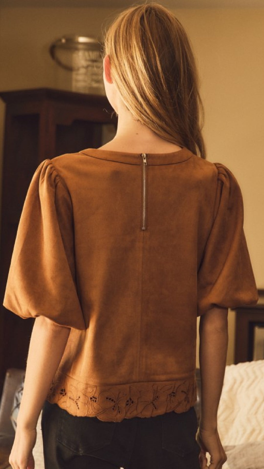 Bordeaux Top - Brown