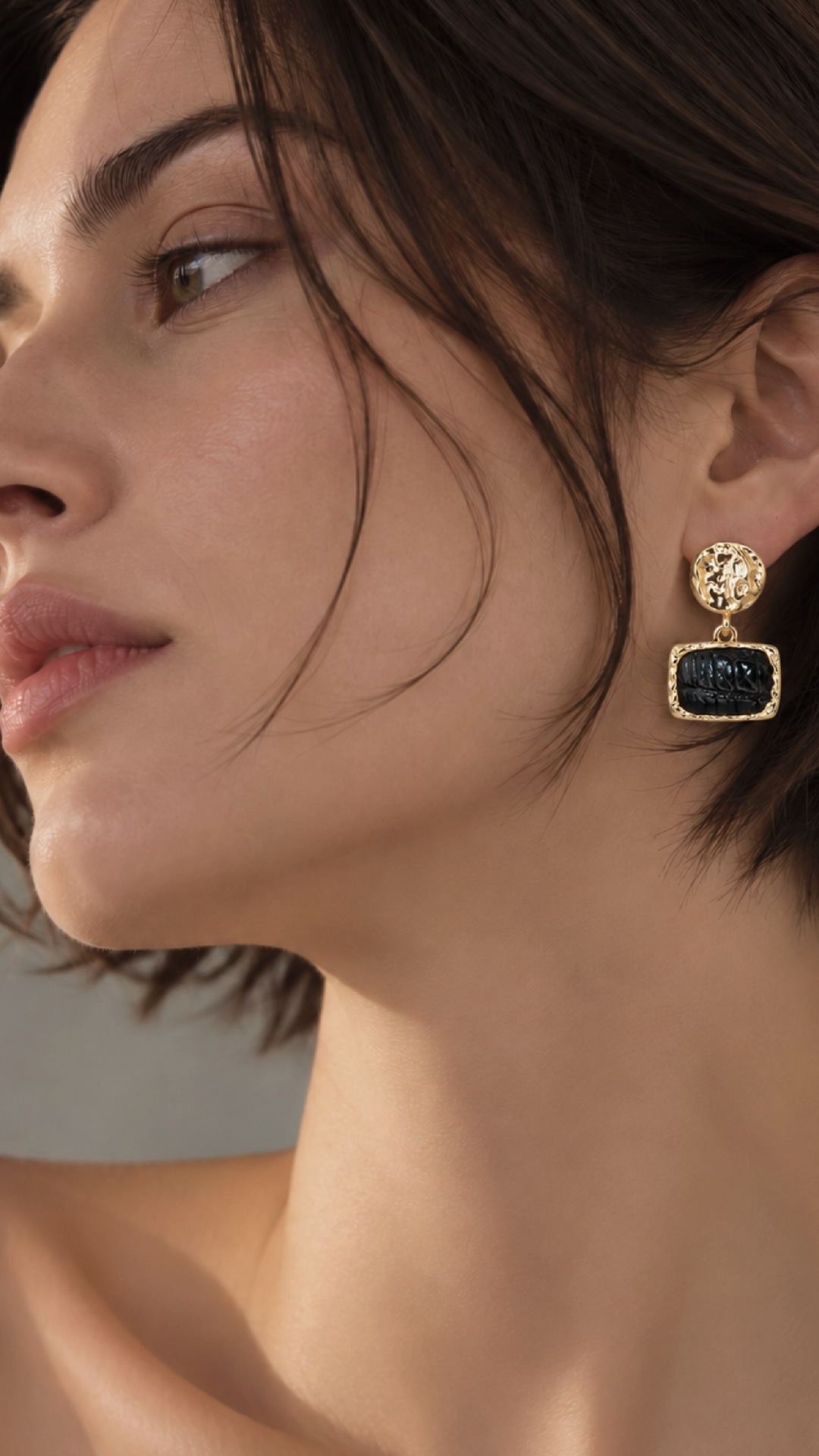 Rockefeller Earrings - Black