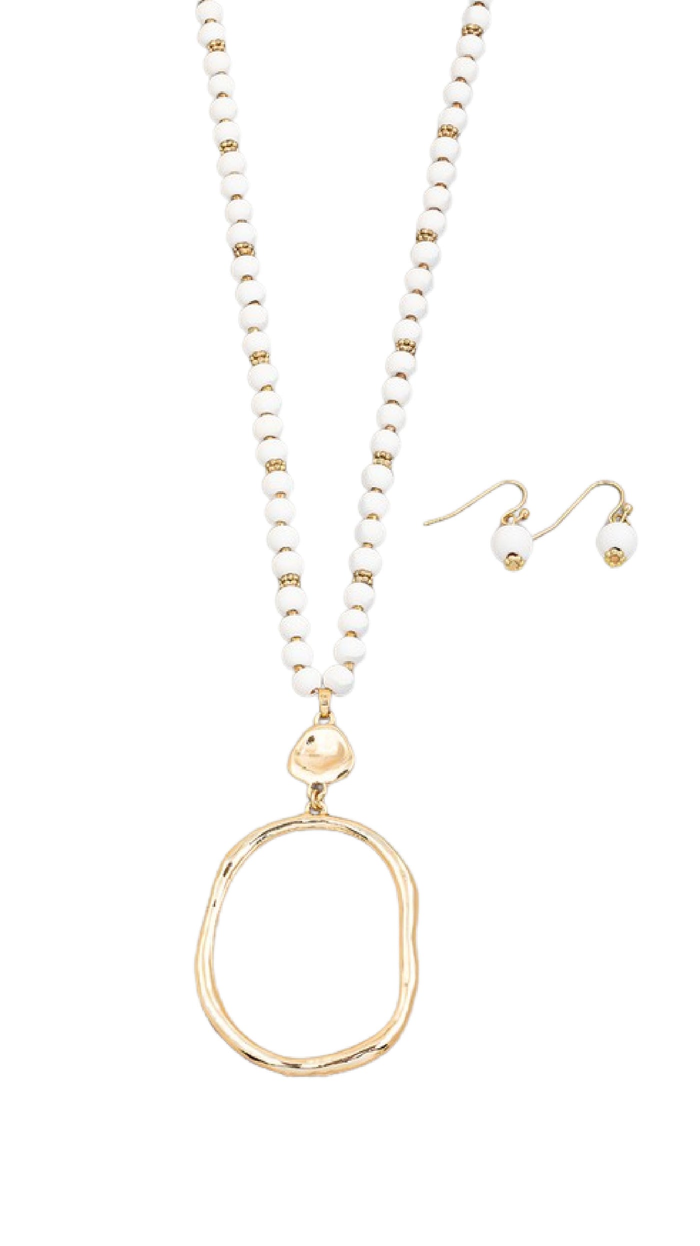 Snow White Long Necklace - Piper and Hollow Boutique