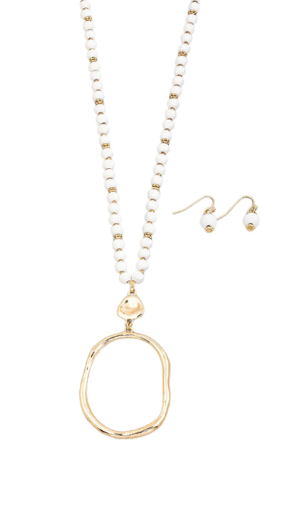 Snow White Long Necklace - Piper and Hollow Boutique