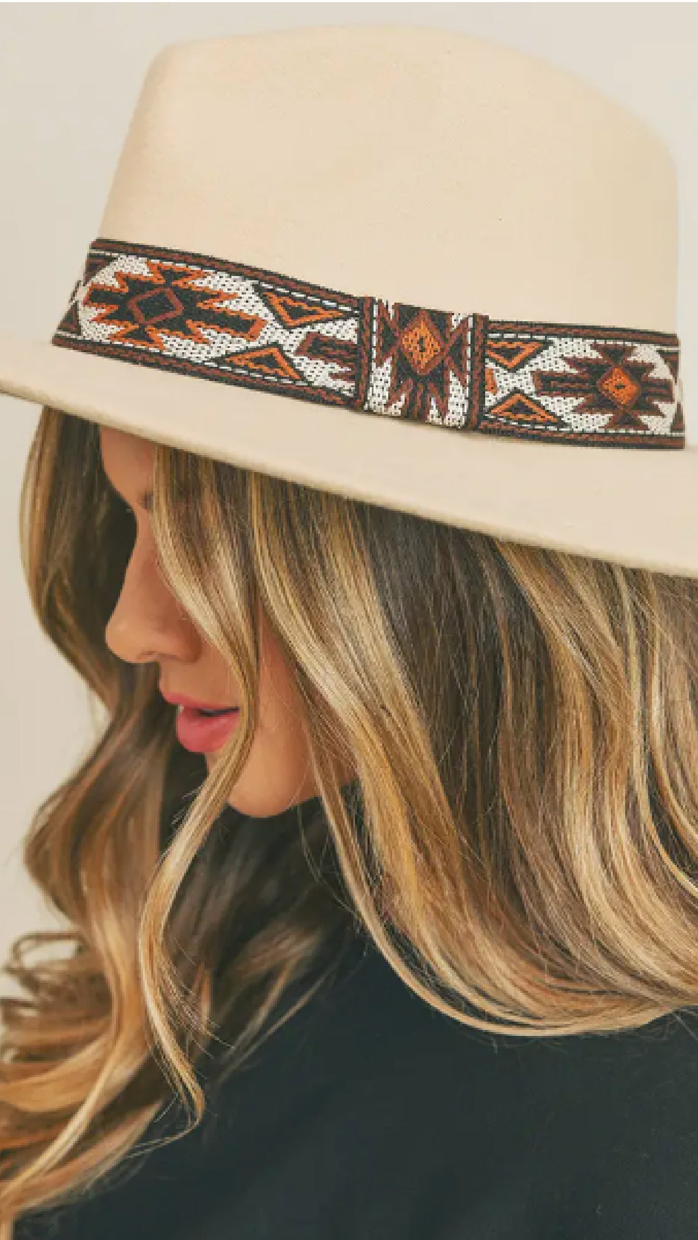 Aztec Hat - Cream - Piper and Hollow Boutique