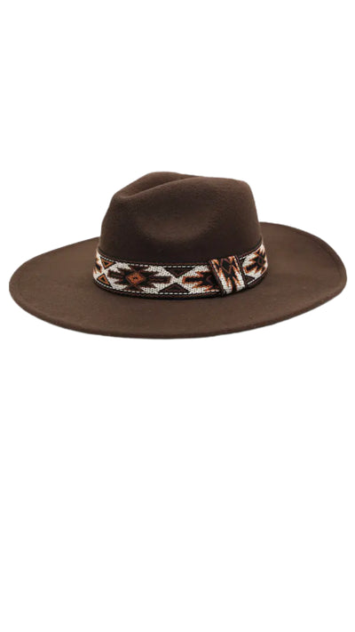 Aztec Hat - Brown - Piper and Hollow Boutique