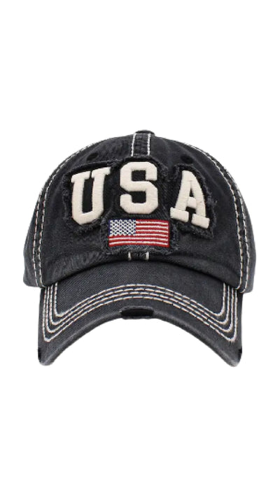 Team USA Hat - Black - Piper and Hollow Boutique