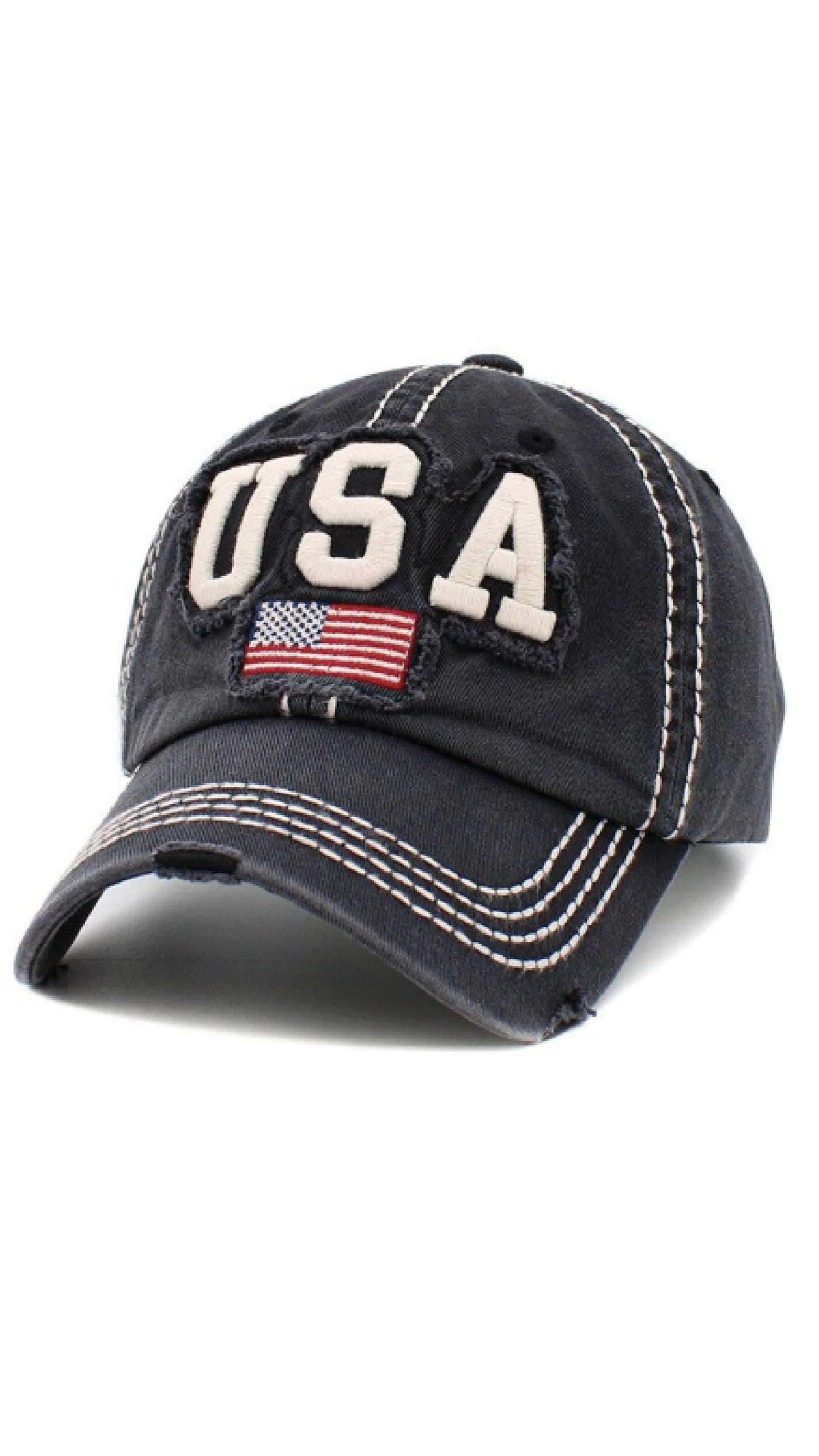 Team USA Hat - Black - Piper and Hollow Boutique