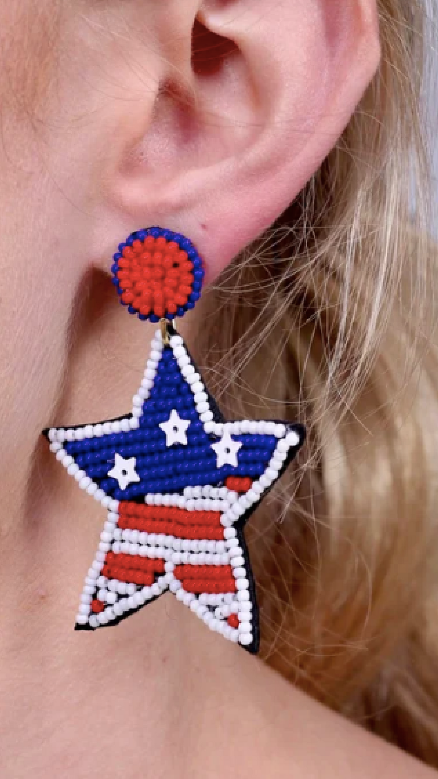 Born In The USA Earrings - Piper and Hollow Boutique