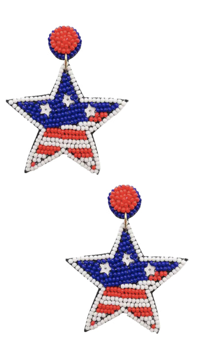 Born In The USA Earrings - Piper and Hollow Boutique