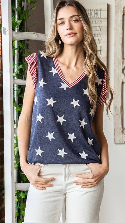 Let Freedom Ring Top - Piper and Hollow Boutique