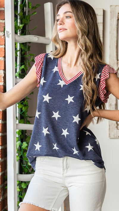 Let Freedom Ring Top - Piper and Hollow Boutique