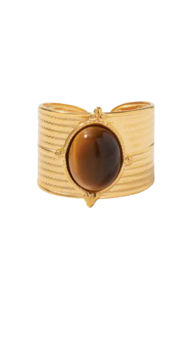 Wait And See Ring - Brown - Piper and Hollow Boutique