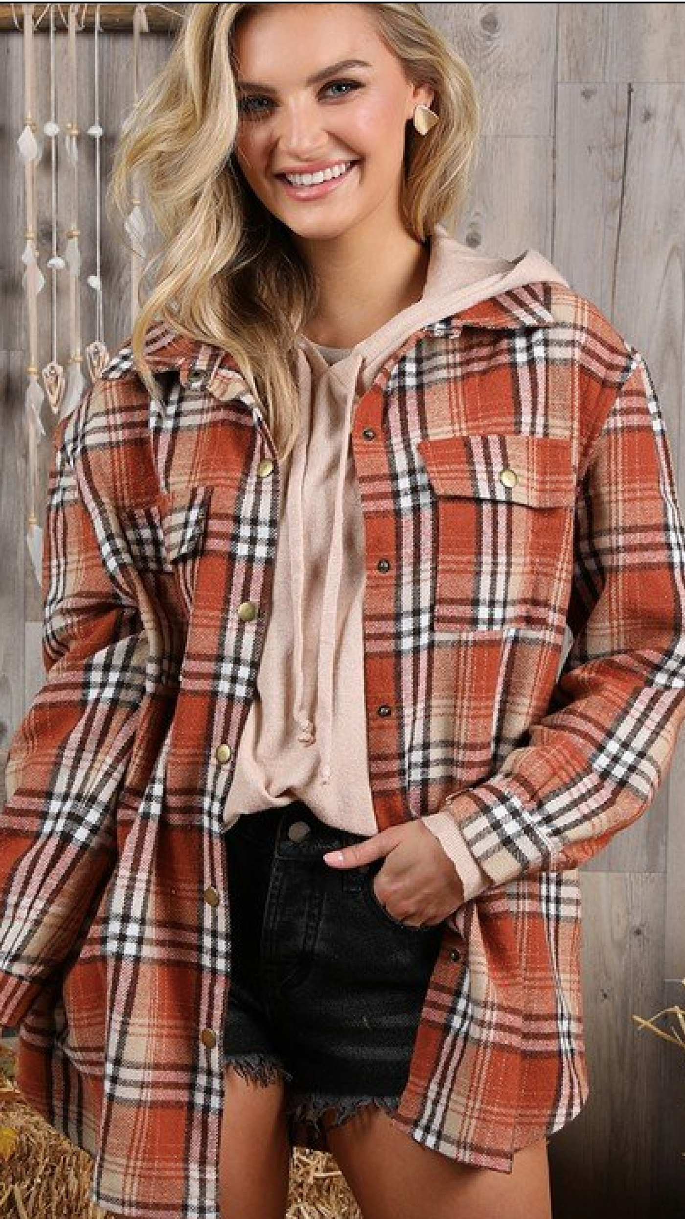 Maple Plaid Top - Piper and Hollow Boutique