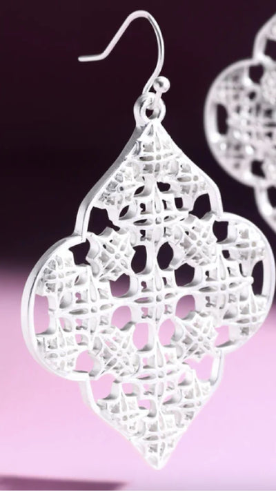Filigree Earrings - Silver - Piper and Hollow Boutique